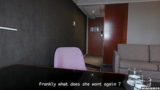 A Skinny Blonde French Lawyer Gets Pounded To Save Her Client's Divorce Agreement !!!