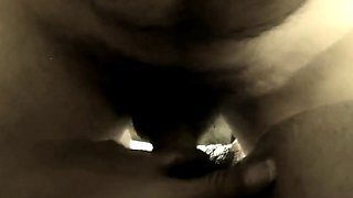 Bush Penetration Close-Up - Hairy Amateur Mature Girl POV