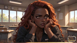 Red-hot, Ebony XXX Porn Featuring the Dark-hued Queen's Waterfall Oral Seduction.