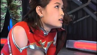 Cute Asian teen in a sexy uniform gets treated like a slut
