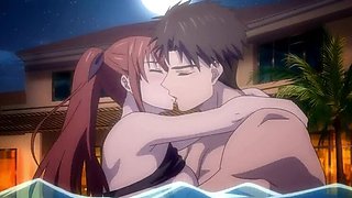 Hentai Pool Sex After BBQ - Sweaty Anime Teen Fucks Wet Pussy Outdoor
