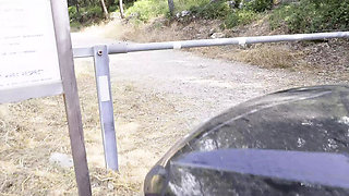 Skinny Blonde Wife Shared With Stranger In Forest - Cumshot On Pussy