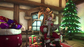 Sexy Demon Girl Rides Orc Santa's Dick : Warcraft Parody