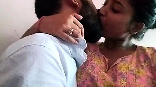 Sucking Indian GF Big Boobs and Blowjob