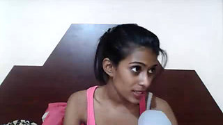 Perfect skinny indian teen hottie on cam
