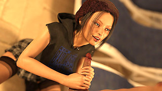 Taboo University - Hot Grunge Girl with Piercings and Braces Deepthroats Me Right Outside Her Sorority House