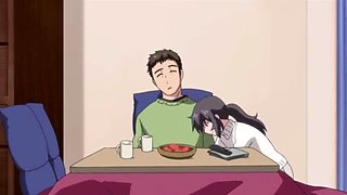3D anime wife gives husband a futa hentai surprise with a morning BJ