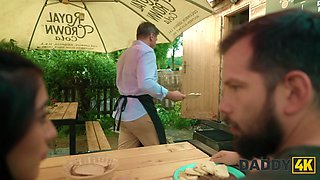 Daddy4k. bf's grandpa conformed her aggressive fuck