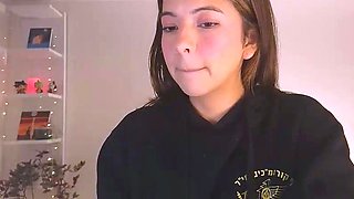 Shy brunette homemade amateur webcam teen