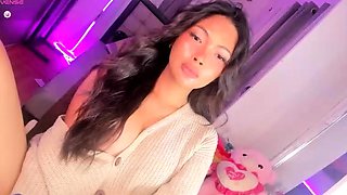 Very Hot Amateur French Teen couple tit fuck on Webcam