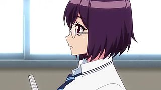 Uncensored Harem College Threesome with Hot Anime Girls