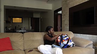 This cute EBONY TEEN came for opportunity