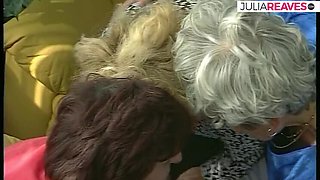 Help My Horny Grandma With Big Natural Tits - Amateur Lesbian Threesome Fingering & Foot Fetish