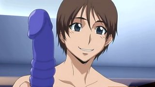 Blue-haired cutie gets her big boobs sucked and fucked in an animated fantasy