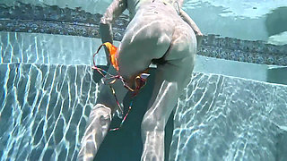 Overunderwater Pool Shots and a Long, Slow-mo Outdoor Shower