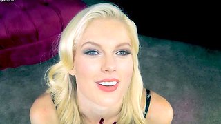 Amateur Blonde Dons Lingerie And Fucks