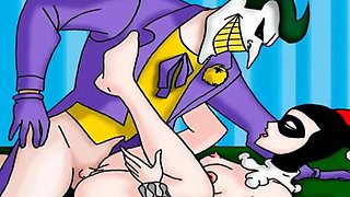 Joker and Harley Quinn hentai parody