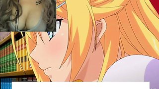 Hentai redhead gives blowjob and having sex