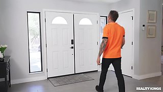 Trying On The Roomie's Long Cock - Scott Nails Curvy Smoking Hot Blonde Kayley Gunner Part 2