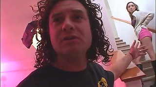 Blonde with Big Tits Gets Fucked Hard by Guy with Huge Cock in Threesome Action