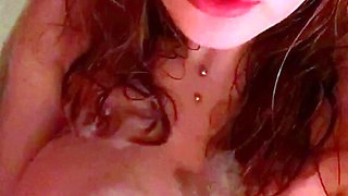 Great Big Boobs On Masturbating Redhead