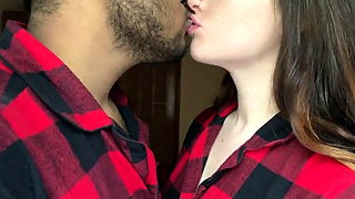 Indian couple kissing ( very hot kissing seen by Indian)