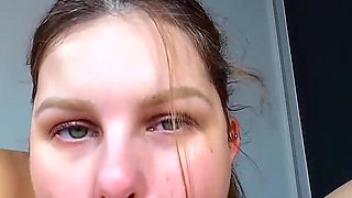 Hot Wife Sucking Cock and Swallowing Every Drop of Hot Sweet Cum