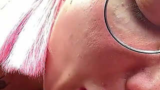 Sexy Barbie Gives a Selfie Blowjob in the Car and Gets Cum in Her Mouth