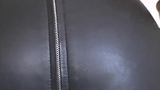 Leather-clad Ass Sniffing Training! Tight Leather Skirt! Lady Victoria Valente