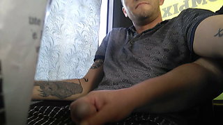 jerking off a cock and sucking on the bus, part 2