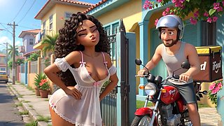 Role play, brazilian woman, brazilian wife