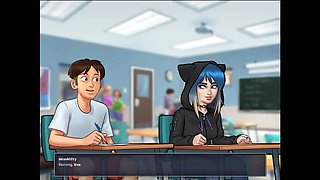 Summertime Saga Part 306 - Jenny's New Hentai Sex Scene with Shy Cosplay & Ahegao by MissKitty2K