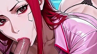 Anime Nurse Cyberpunk Ai