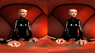 Mistress in Black Latex - POV Cowgirl