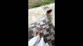 Emelyn Hot Latina Amateur First Time Solo Masturbation in Public - Real Orgasm & Creamy Pussy