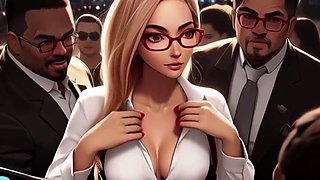 Spicy Toons College Lesbians Mosh Pit