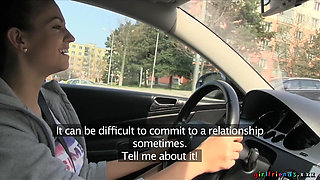 Girlfriends XXX - Sunday Drive Turns Into a Pussy Eating Competition