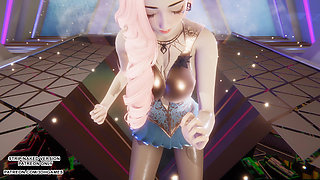 MMD HYOLYN - Wait Seraphine Sexy Kpop Dance League of Legends Hentai Uncensored 4K 60FPS