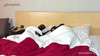 Latex Girl Wakes Up for Oral Pleasure - Alex Latex Blowjob