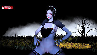 Beauty Glitched Goddess with Big Assets - 3D Animation Hentai