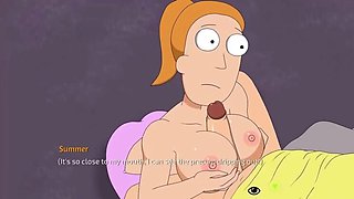 RICK AND MORTY SUMMER SMITH PORN GAME - FUCKING CARTOON STEPSISTER