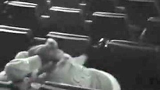 amateur couple in movie theater 2 getting horny
