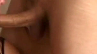 Stepauntie knows how to make two horny cocks enjoy with her mouth