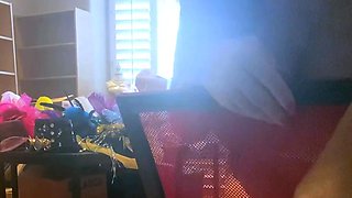 Big Boobed Blonde Masturbates With A Dildo In The Bathroom