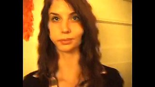 Presenting Diana: Cute 18 Year Old Brunette College Babe Casting & Striptease