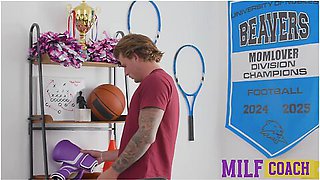 Star Player Rough Fucks Busty Milf Coach Paris Lincoln To Keep Her Happy