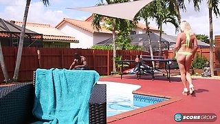 A Yam-sized, Black Trouser snake For Brandi's Taut Bum - Brandi A