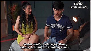 Stepson With No Sexual Experience Ends Up Learning From Big-bootied Stepmother - Virgin Boy, Big Jackson And Sarah Black