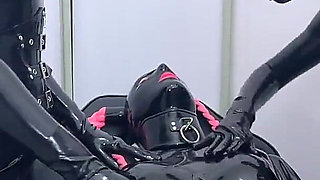 Two Alien Dommes Transforming Boy to Alien Rubber Sissy