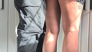 Hotwife gets another cream pie in the kitchen